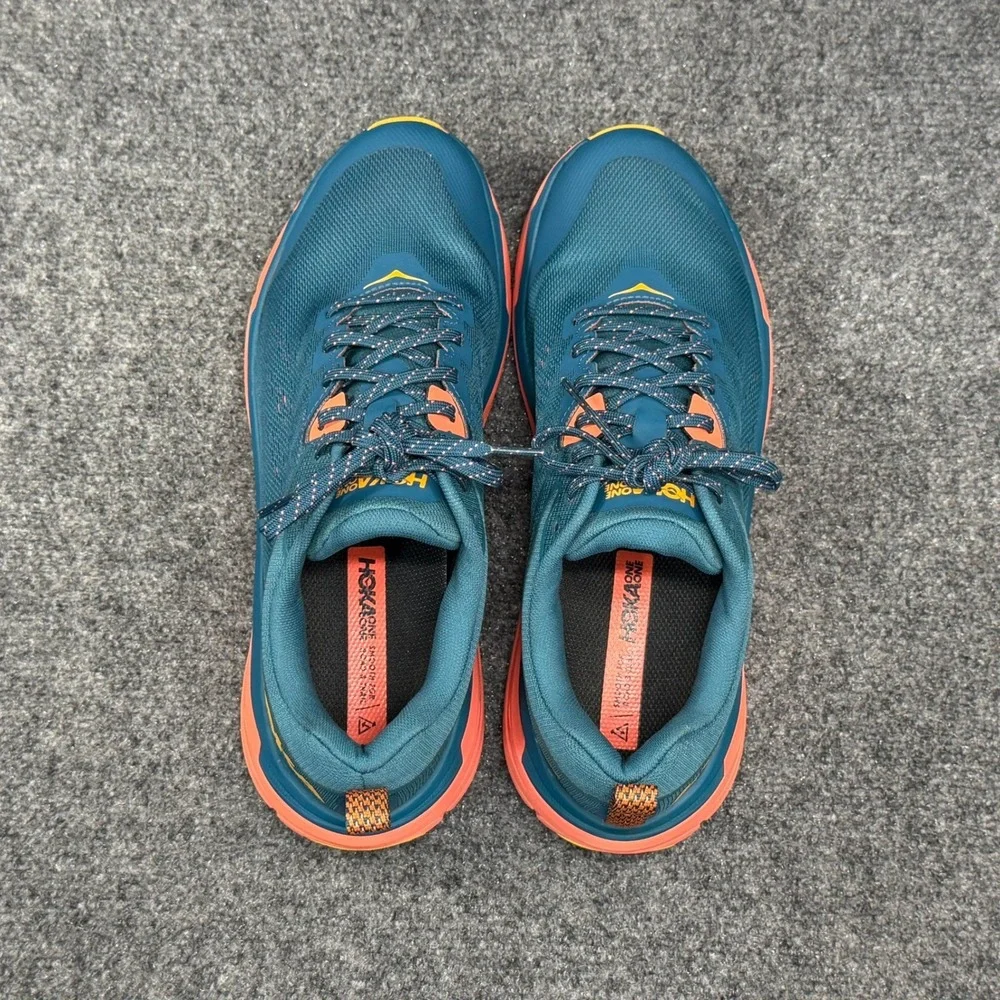 Hoka‎ Challenger ATR 6 GTX Trail Running Shoes Women's 11 Blue Coral Camelia Run